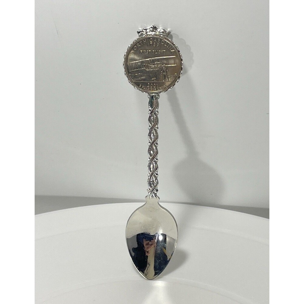 North Carolina First Flight 1903 Quarter Souvenir Spoon Wright Brothers